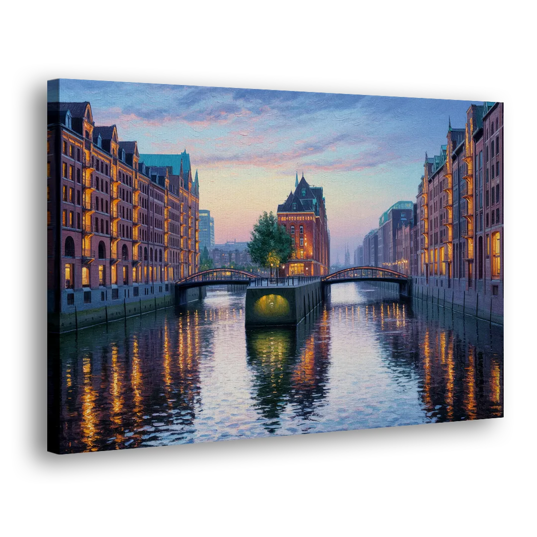 Speicherstadt Dreams Side - Canvas Wall Art