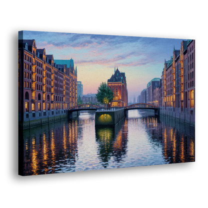 Speicherstadt Dreams Side - Canvas Wall Art