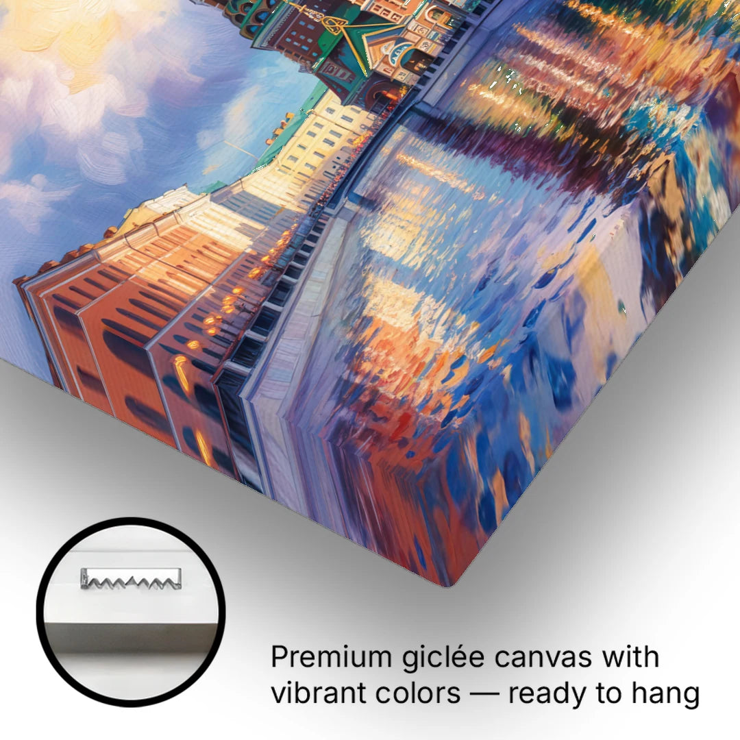Spilled Blood Splendor - Canvas Wall Art - Gallery Wrap Corner