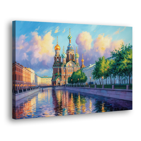 Spilled Blood Splendor - Canvas Wall Art - Side