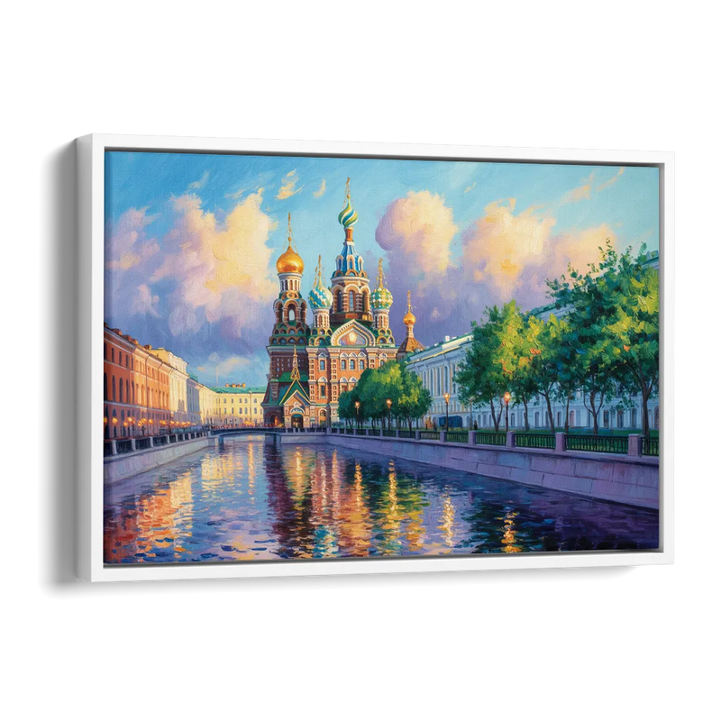Spilled Blood Splendor Side - White Canvas Wall Art