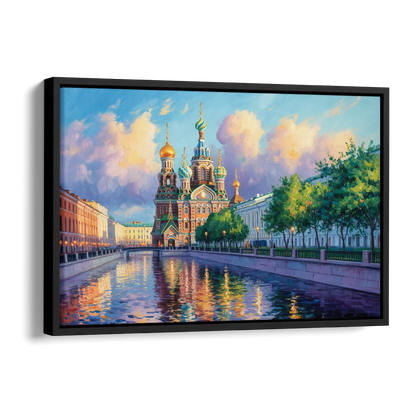 Spilled Blood Splendor Side - Black Canvas Wall Art