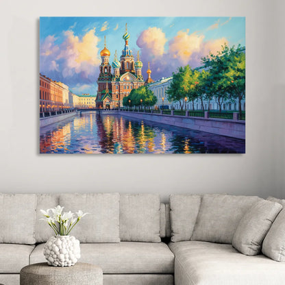 Spilled Blood Splendor Living Room - Canvas Wall Art