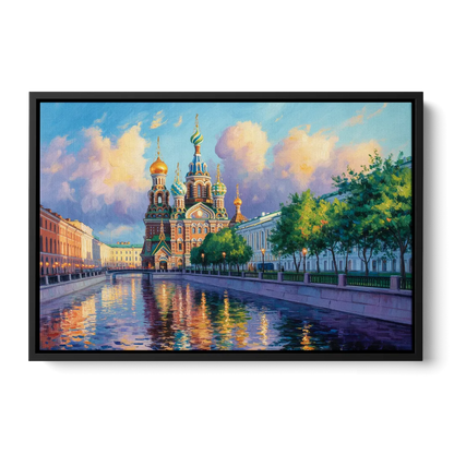 Spilled Blood Splendor Front - Black Canvas Wall Art