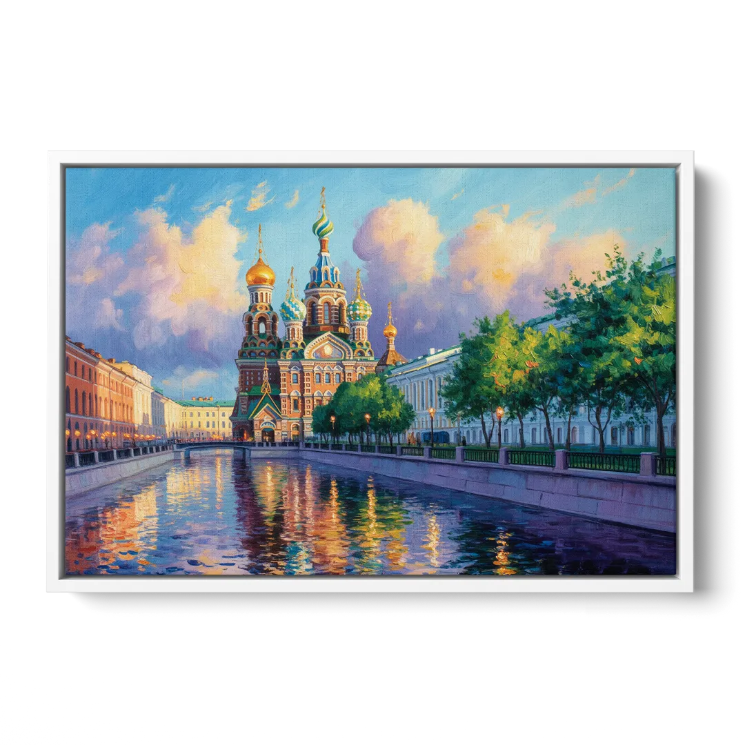 Spilled Blood Splendor Front - White Canvas Wall Art