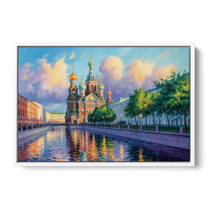 Spilled Blood Splendor Front - White Canvas Wall Art