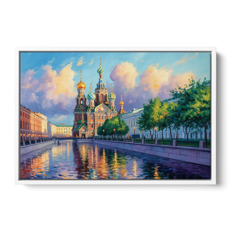 Spilled Blood Splendor Front - White Canvas Wall Art