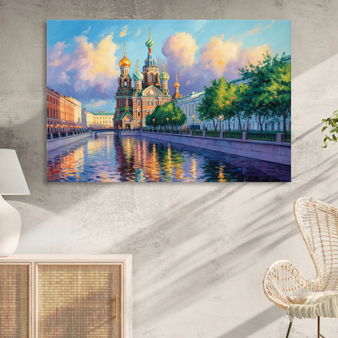 Spilled Blood Splendor Sitting Room - Canvas Wall Art