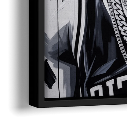 Splash 2.0 - Close-Up Black Frame Canvas