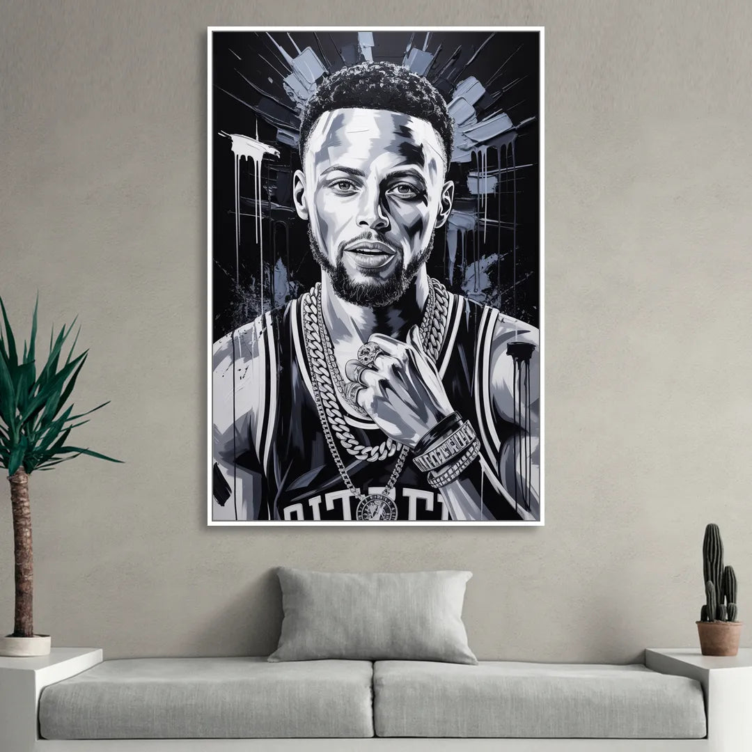 Splash 2.0 Sitting Room - White Canvas Wall Art