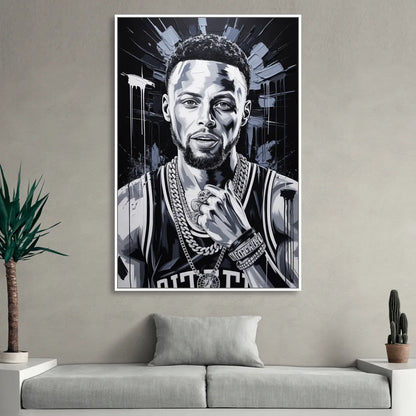 Splash 2.0 Sitting Room - White Canvas Wall Art