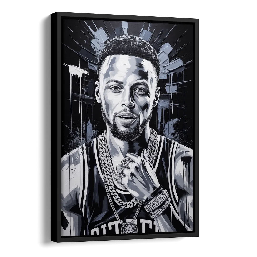 Splash 2.0 Side - Black Canvas Wall Art