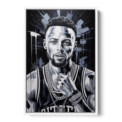 Splash 2.0 - White Frame Canvas
