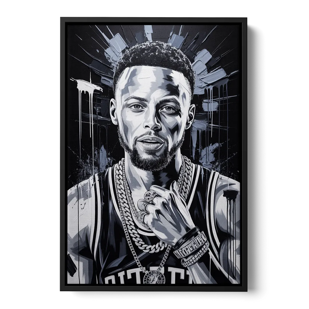 Splash 2.0 Front - Black Canvas Wall Art