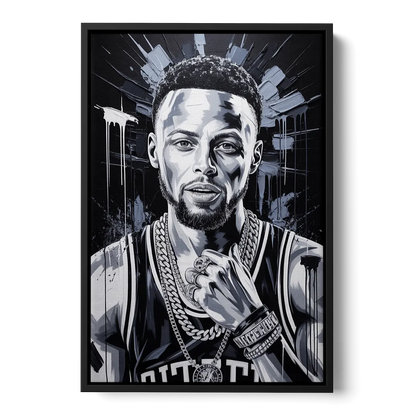 Splash 2.0 Front - Black Canvas Wall Art