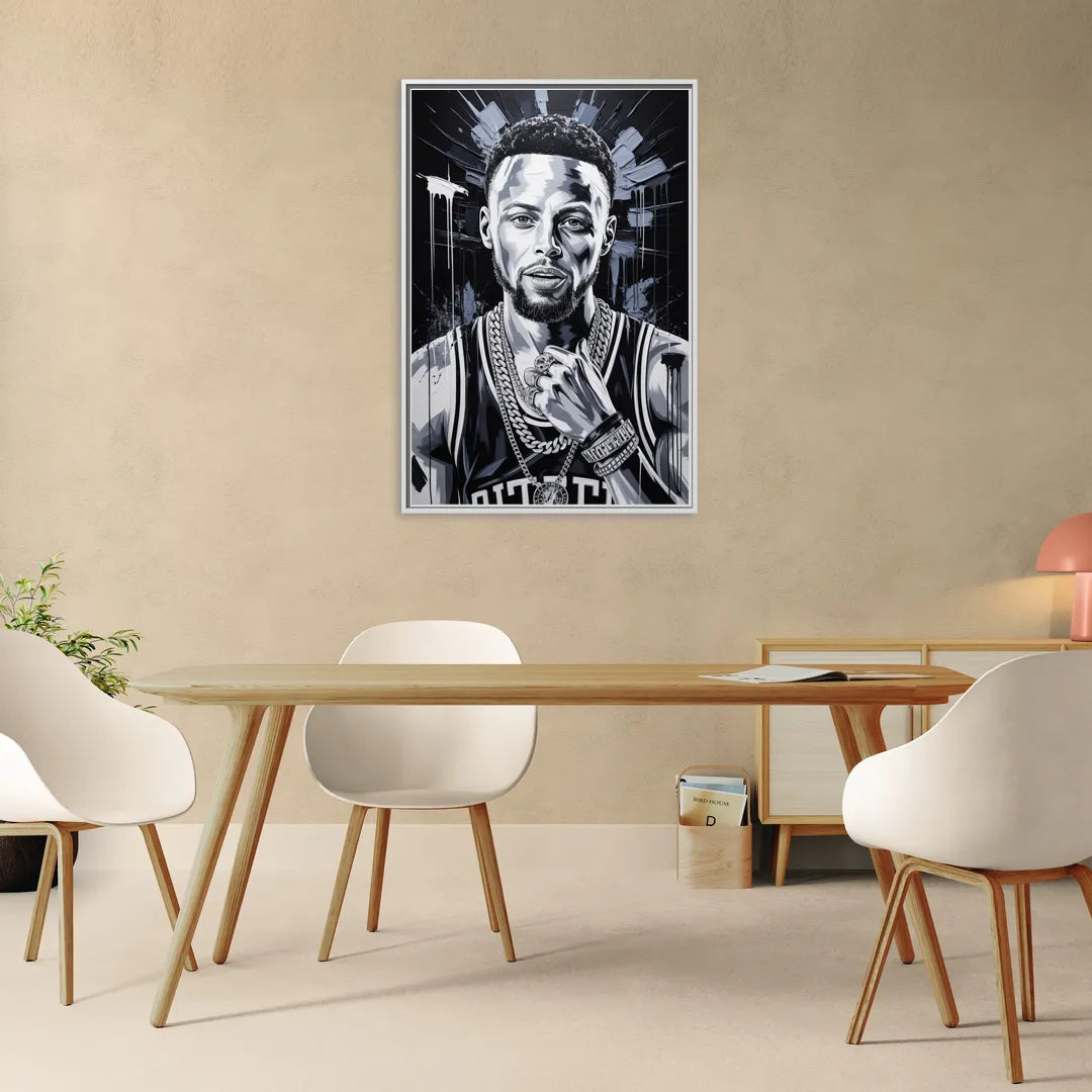 Splash 2.0 - Living Room White Frame Canvas