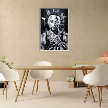Splash 2.0 - Living Room White Frame Canvas