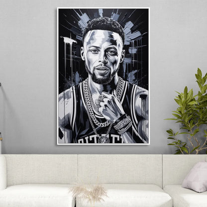 Splash 2.0 Living Room - White Canvas Wall Art