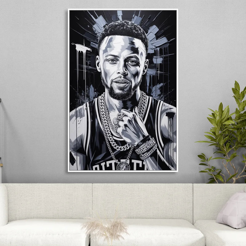 Splash 2.0 Living Room - White Canvas Wall Art