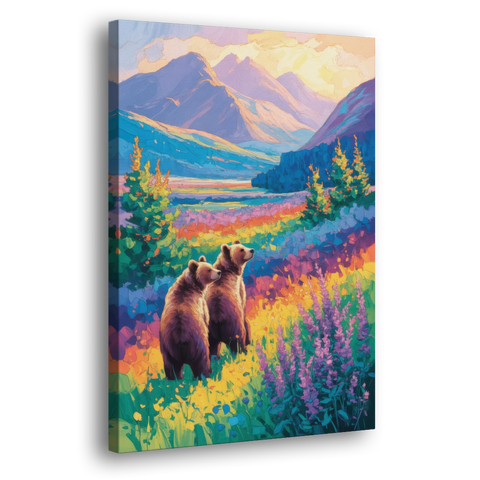 Splendid Bear Mountain Vista - Canvas Wall Art - Side
