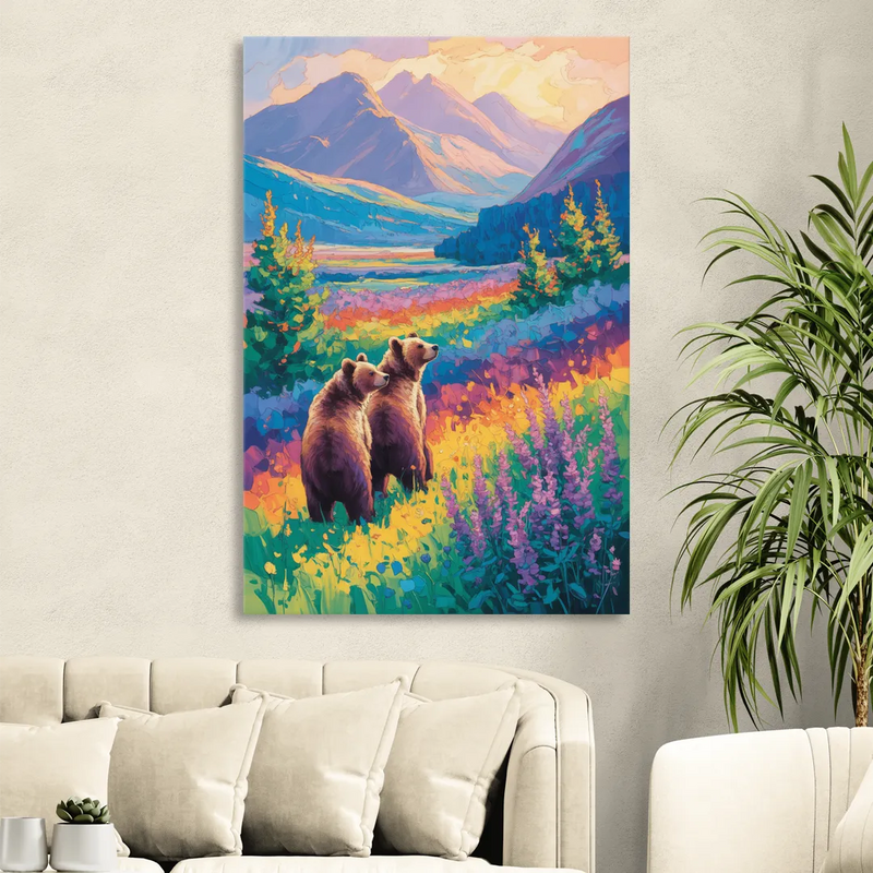 Splendid Bear Mountain Vista Living Room - Canvas Wall Art