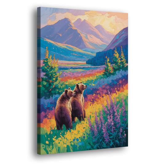 Splendid Bear Mountain Vista Side - Canvas Wall Art