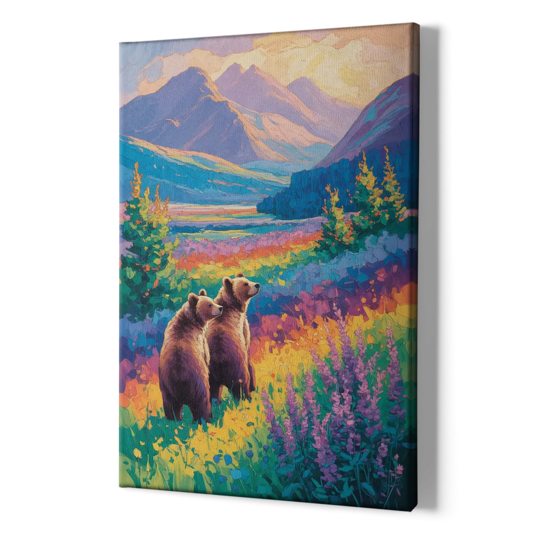 Splendid Bear Mountain Vista - Canvas Print Art Sides