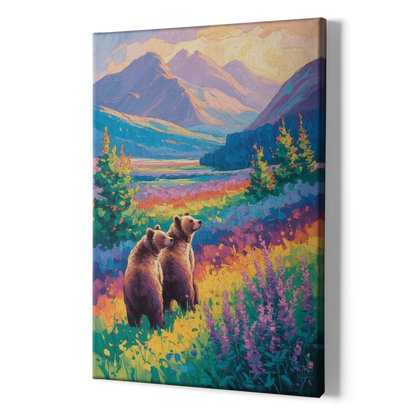 Splendid Bear Mountain Vista - Canvas Print Art Sides