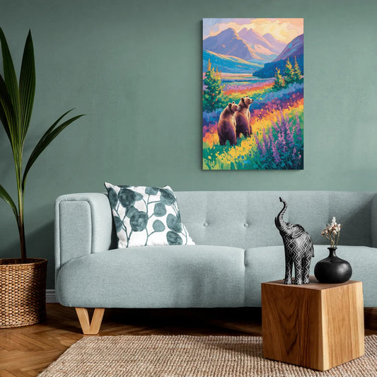 Splendid Bear Mountain Vista - Canvas Wall Art Living Room