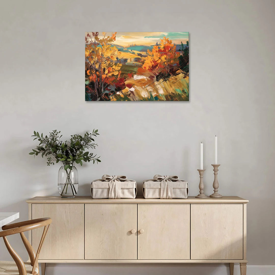 Spokane Autumn Colors - Canvas Wall Art - Coffee Table - 36x24