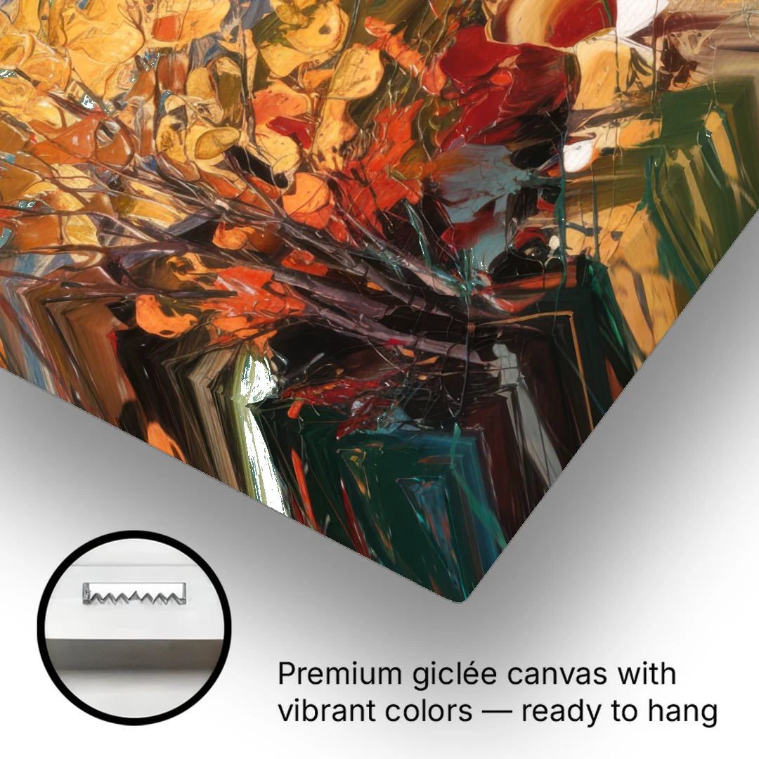 Spokane Autumn Colors - Canvas Wall Art - Gallery Wrap Corner
