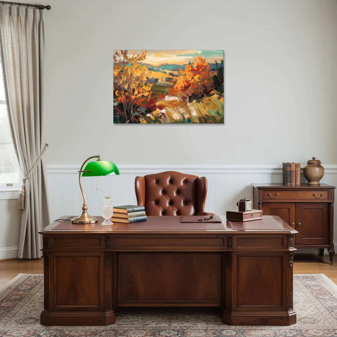Spokane Autumn Colors - Canvas Wall Art - Office - 36x24