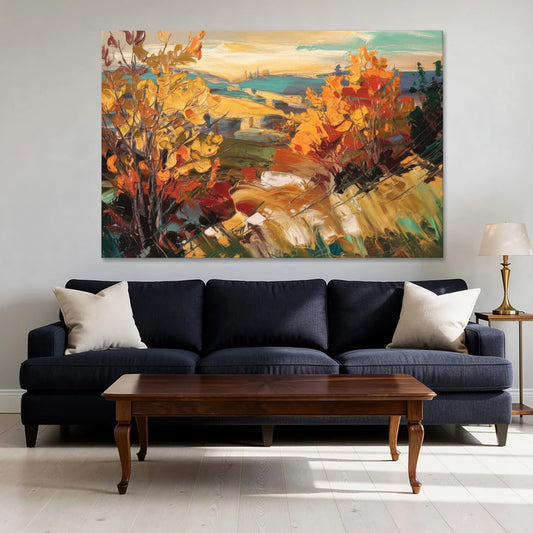 Spokane Autumn Colors - Canvas Wall Art - Sofa - 60x40