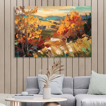 Spokane Autumn Colors Sitting Room - Canvas Wall Art