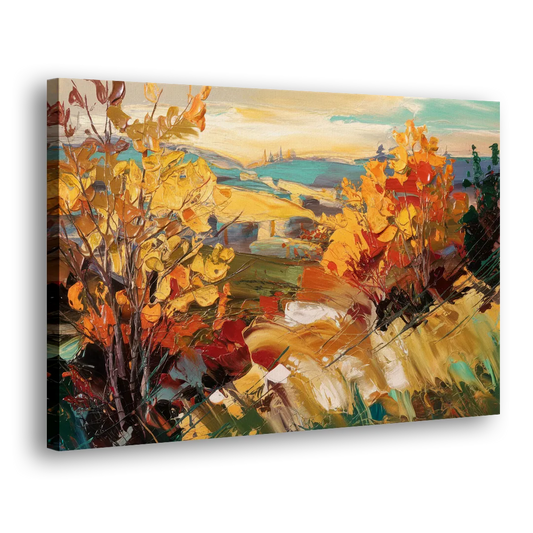 Spokane Autumn Colors Side - Canvas Wall Art
