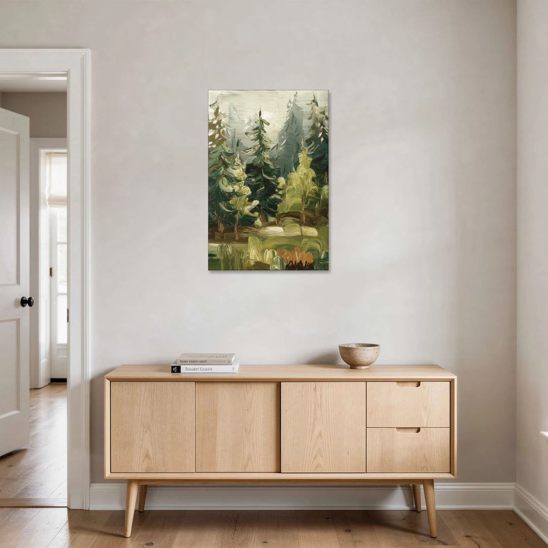 Spokane Evergreen Forests - Canvas Wall Art - Coffee Table - 24x36