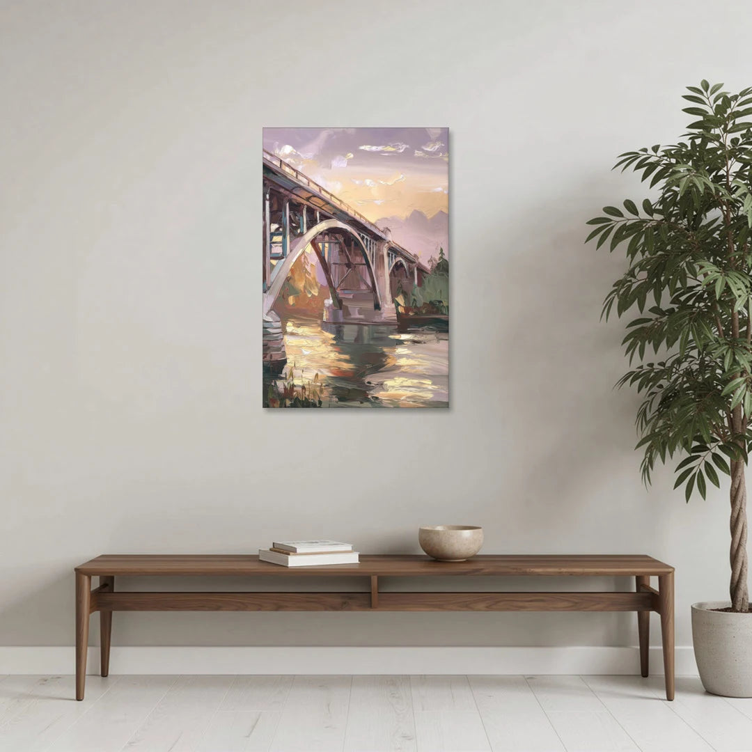 Spokane Historic Landmarks - Canvas Wall Art - Coffee Table - 24x36