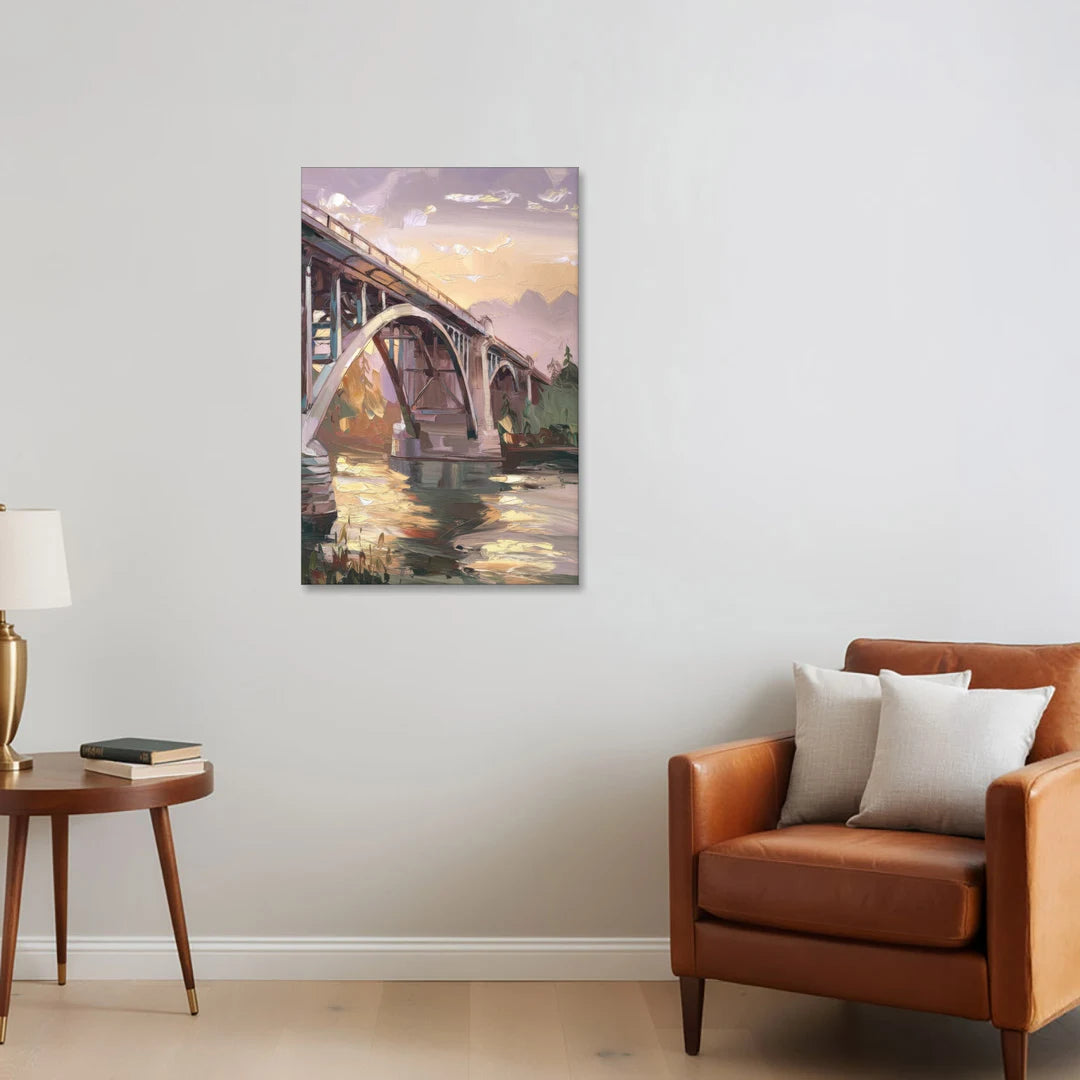 Spokane Historic Landmarks - Canvas Wall Art - Sofa - 24x36