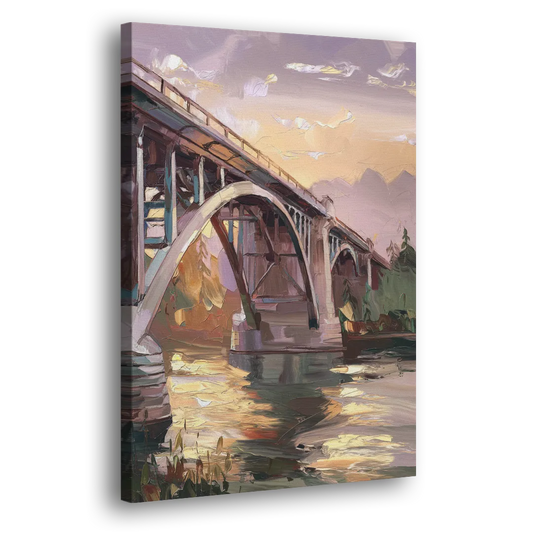 Spokane Historic Landmarks Side - Canvas Wall Art