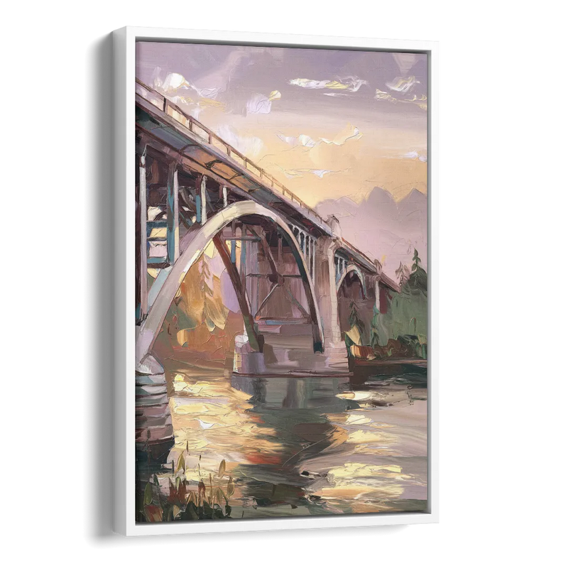 Spokane Historic Landmarks Side - White Canvas Wall Art