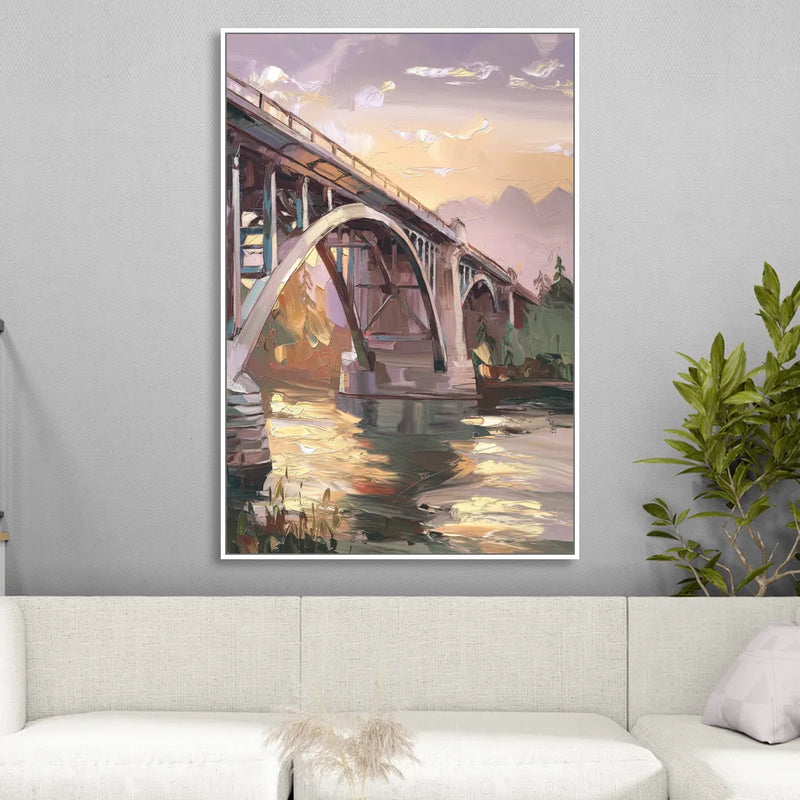 Spokane Historic Landmarks Sitting Room - White Canvas Wall Art