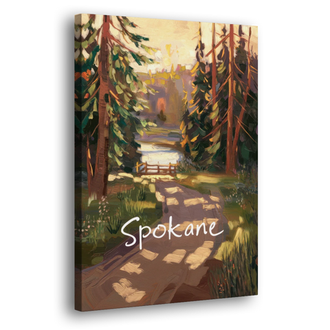 Spokane Nature Trails - Canvas Wall Art - Side