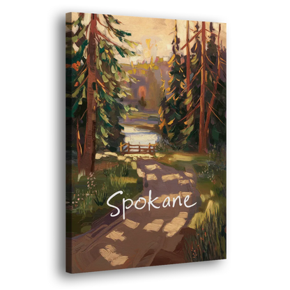 Spokane Nature Trails Side - Canvas Wall Art