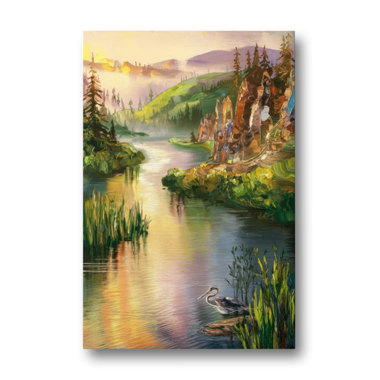 Spokane Scenic River - Canvas Wall Art - Front