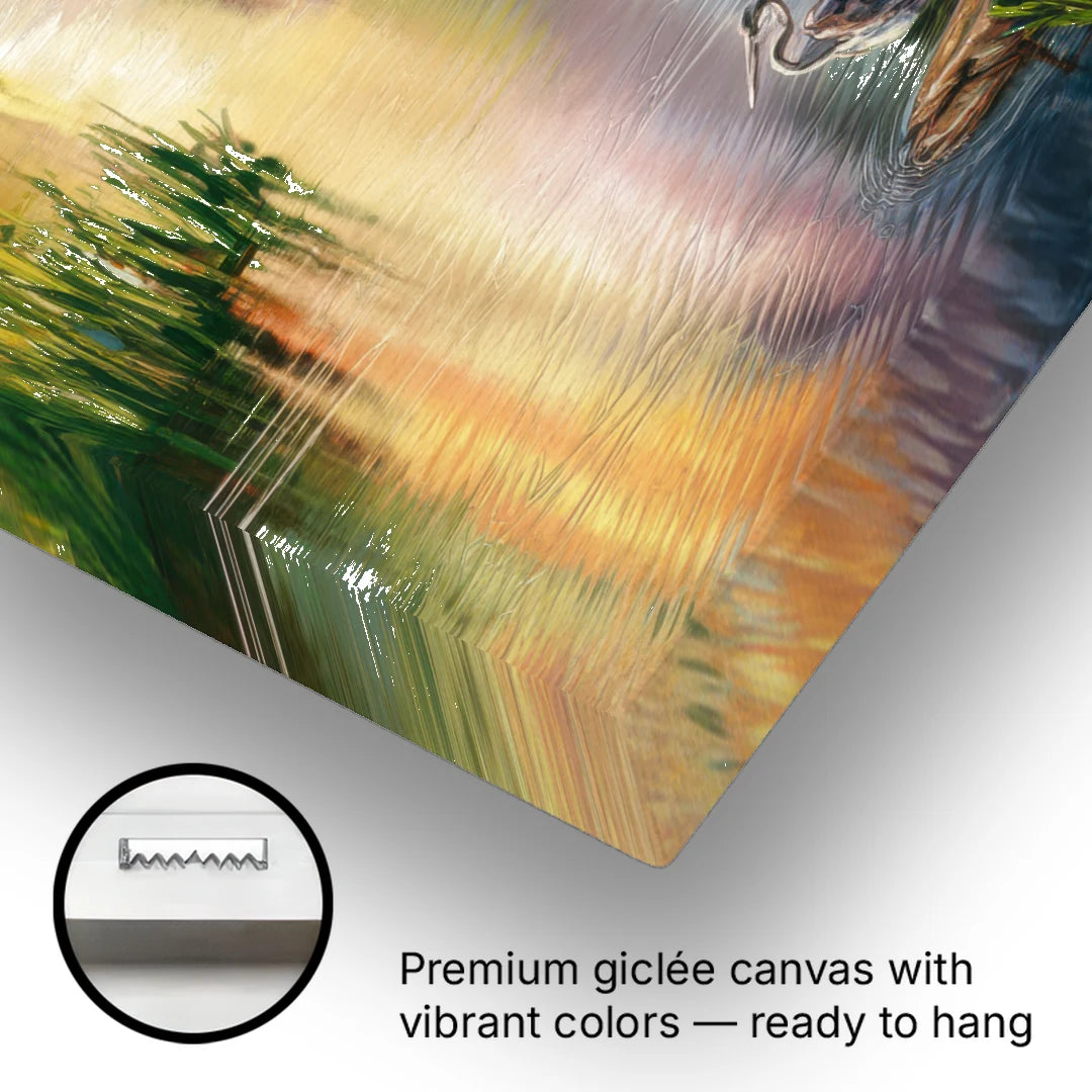 Spokane Scenic River - Canvas Wall Art - Gallery Wrap Corner