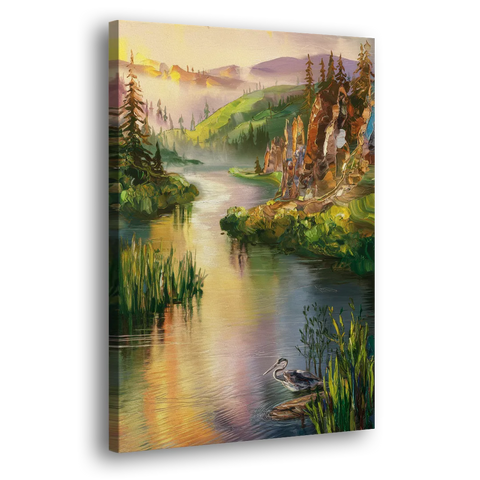 Spokane Scenic River - Canvas Wall Art