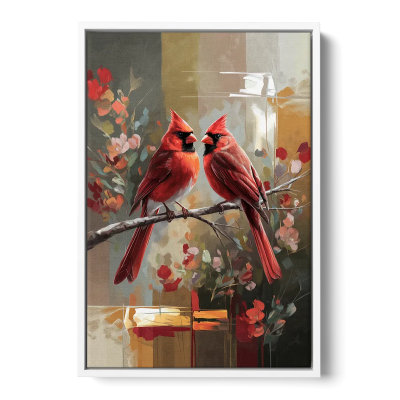 Springfield Cardinals Tribute Front - White Canvas Wall Art