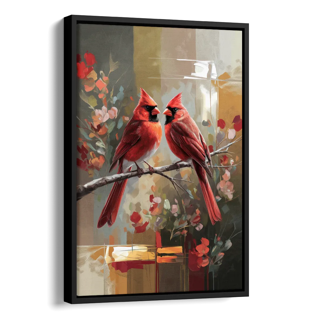 Springfield Cardinals Tribute Side - Black Canvas Wall Art