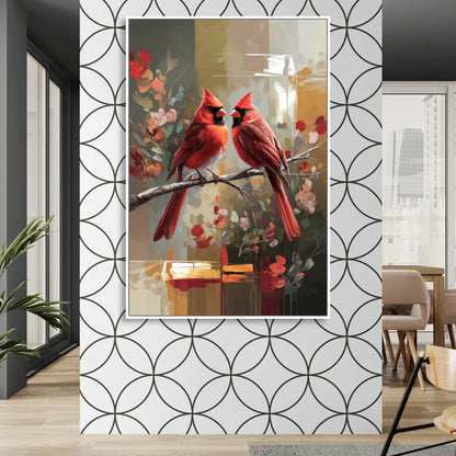 Springfield Cardinals Tribute Sitting Room - White Canvas Wall Art