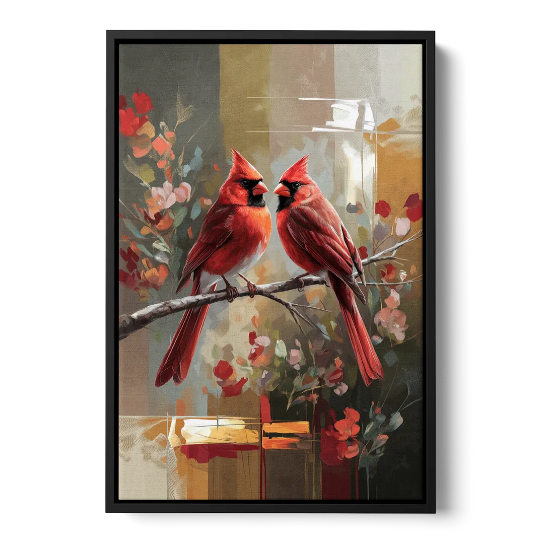 Springfield Cardinals Tribute Front - Black Canvas Wall Art